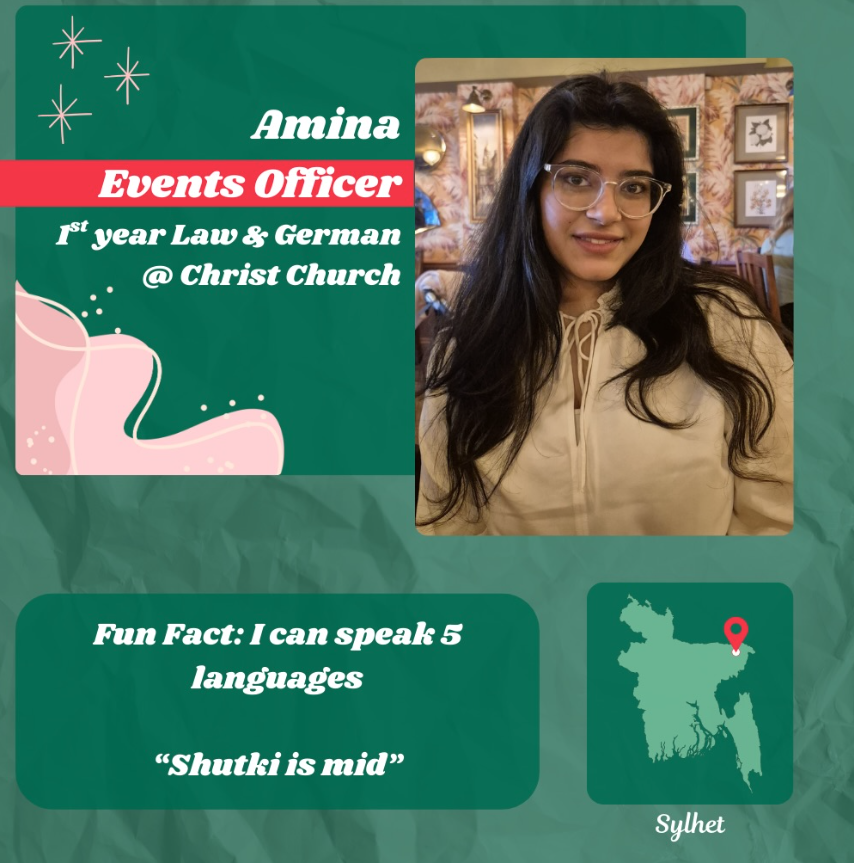 Amina, Events Officer