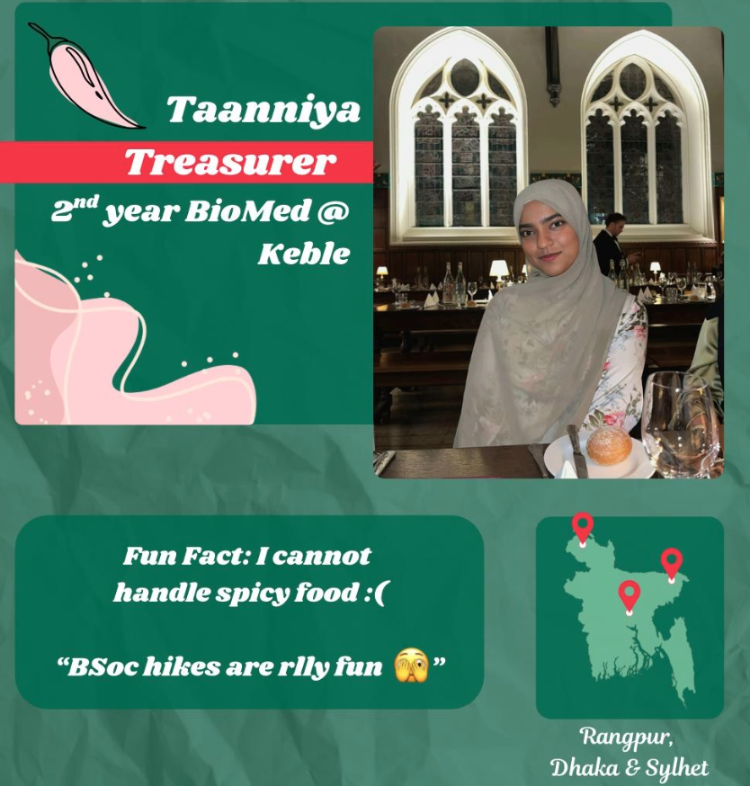 Taanniya, Treasurer